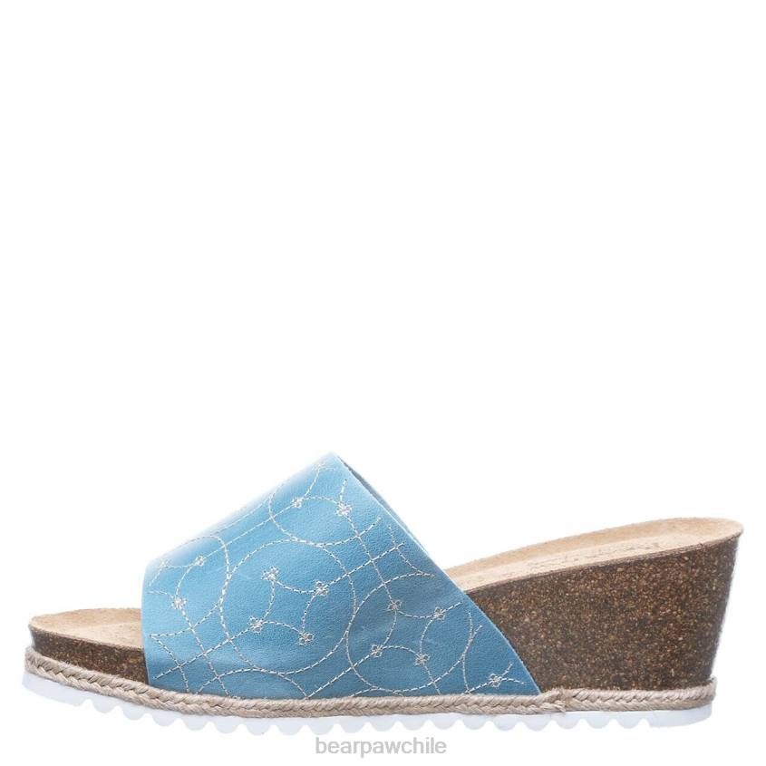 sandalias BEARPAW evian azul mujer PD28495