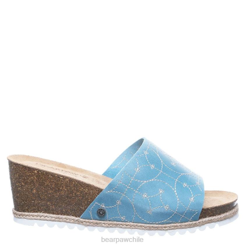 sandalias BEARPAW evian azul mujer PD28495