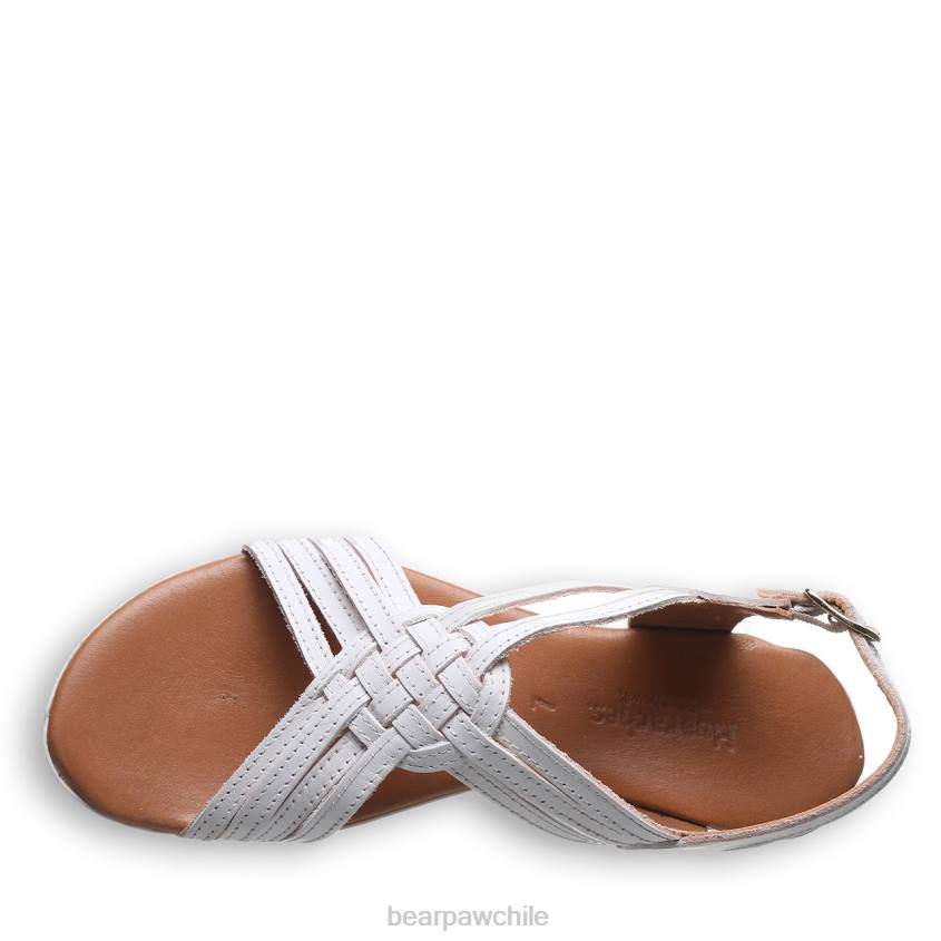 sandalias BEARPAW ágata blanco mujer PD28380