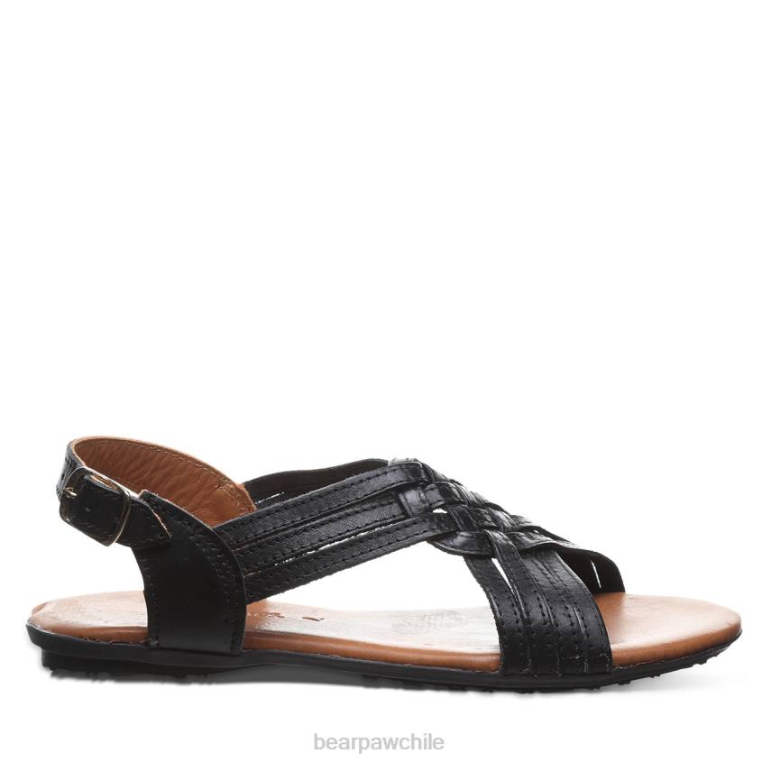sandalias BEARPAW ágata negro mujer PD28379