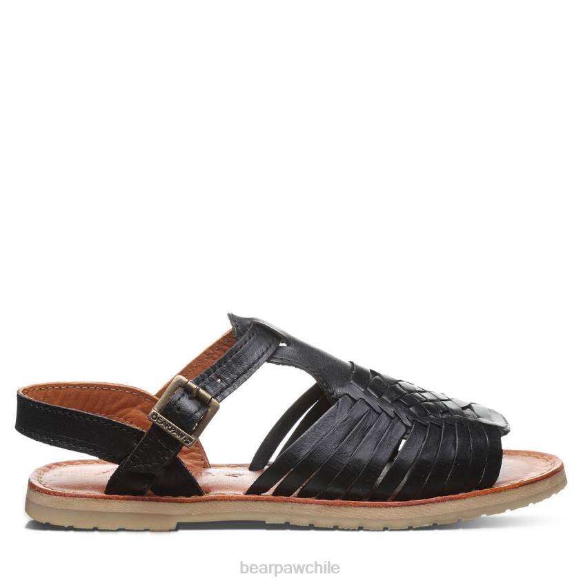 sandalias BEARPAW gloria negro mujer PD28362