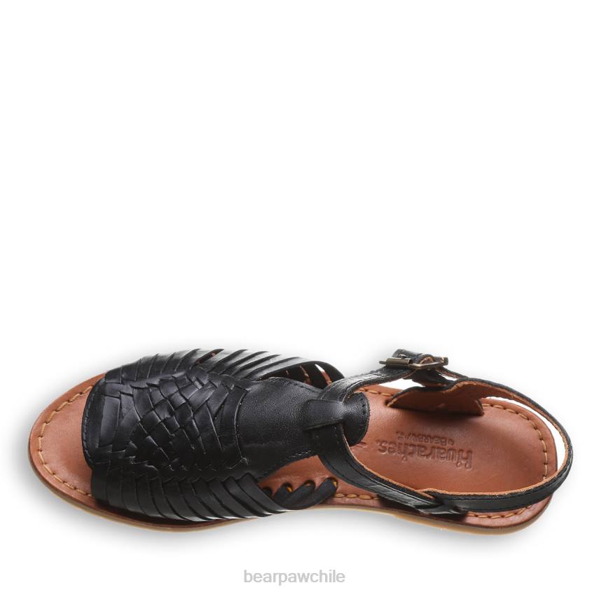 sandalias BEARPAW gloria negro mujer PD28362