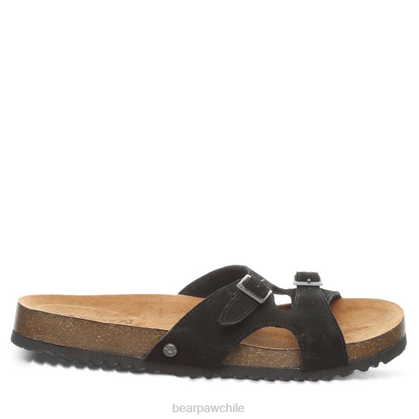 sandalias BEARPAW jaycee negro mujer PD28471