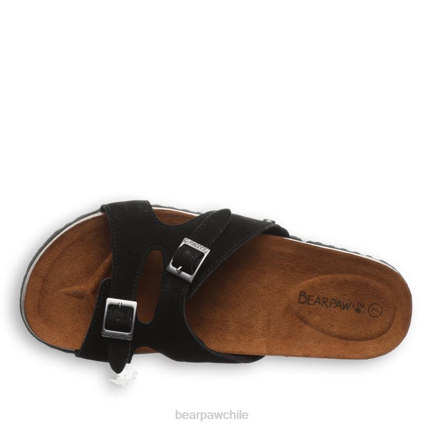 sandalias BEARPAW jaycee negro mujer PD28471