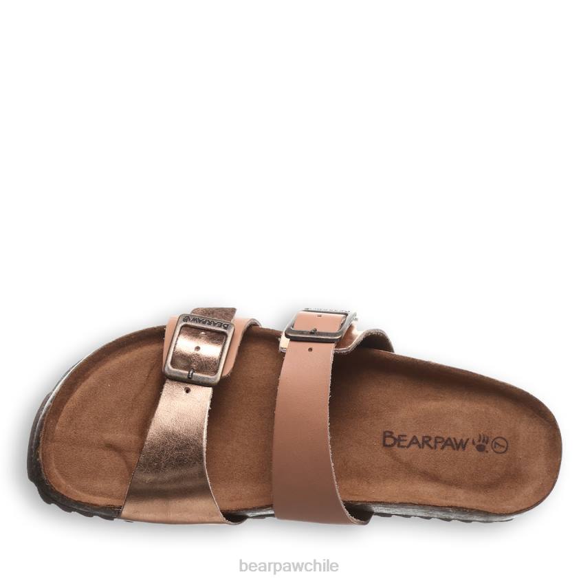 sandalias BEARPAW julieta ii equipaje/oro rosa mujer PD28370