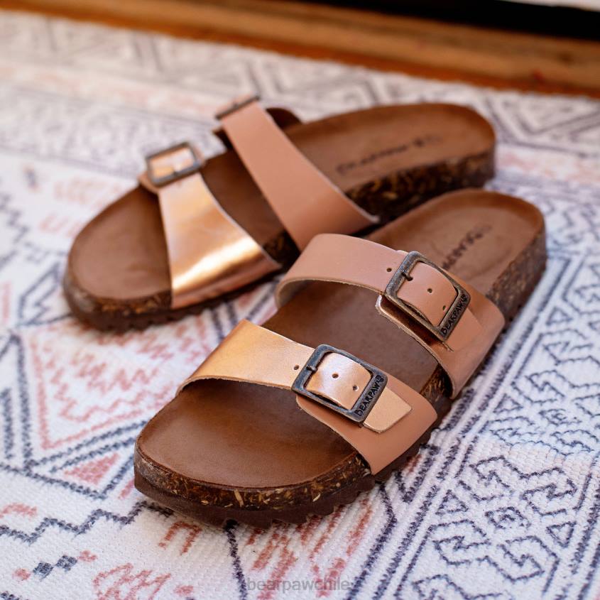 sandalias BEARPAW julieta ii equipaje/oro rosa mujer PD28370