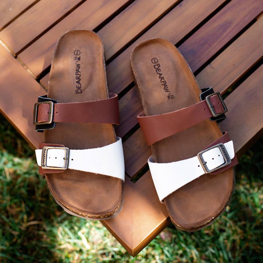 sandalias BEARPAW julieta ii sillín/blanco mujer PD28371
