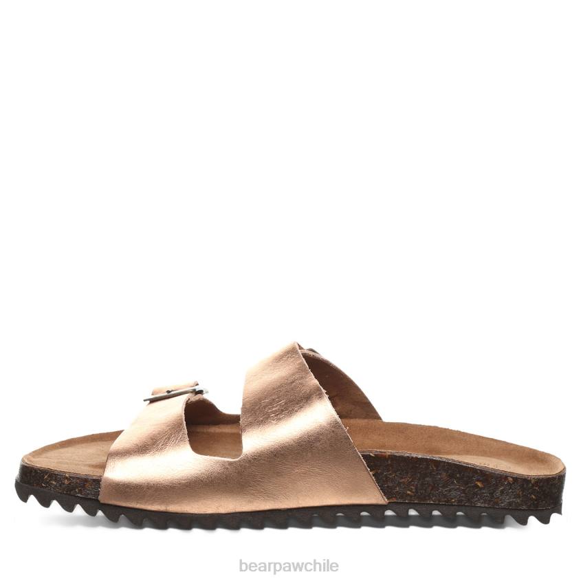 sandalias BEARPAW julieta oro rosa mujer PD28456