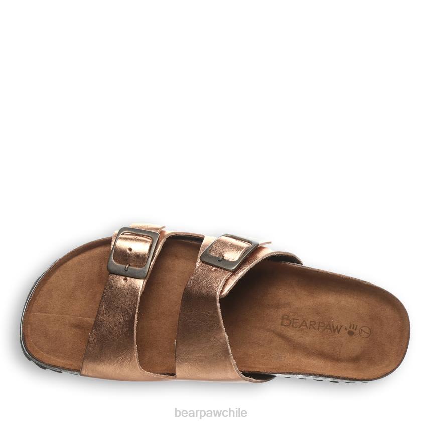 sandalias BEARPAW julieta oro rosa mujer PD28456