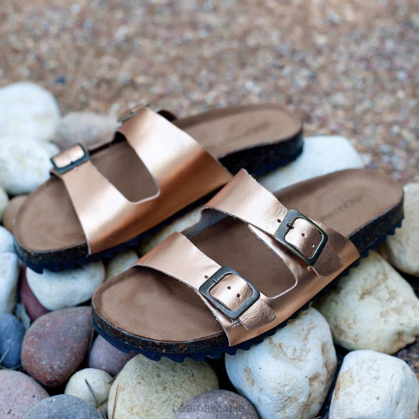 sandalias BEARPAW julieta oro rosa mujer PD28456