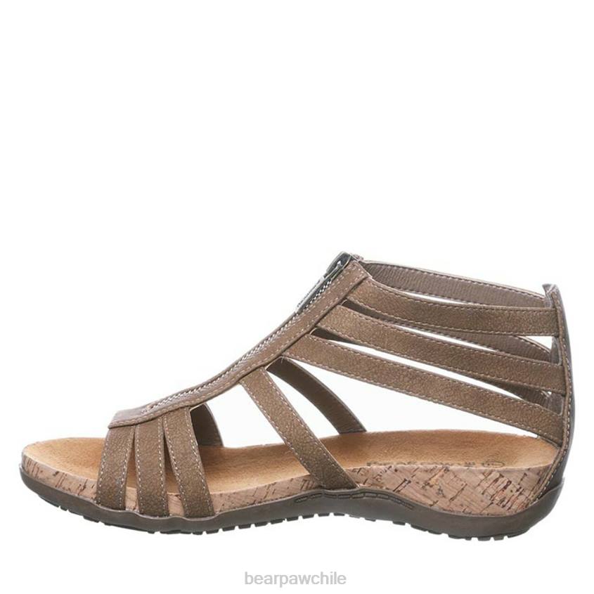 sandalias BEARPAW layla ancho marrón mujer PD28435