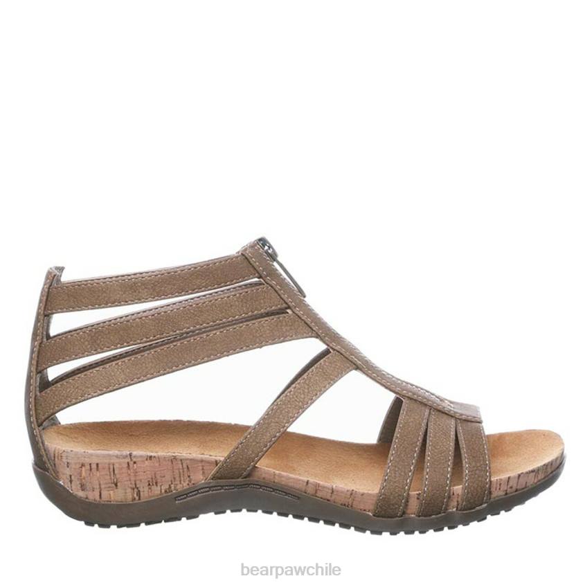 sandalias BEARPAW layla ancho marrón mujer PD28435