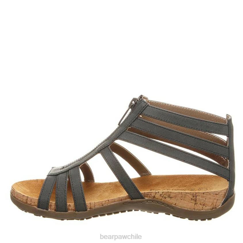 sandalias BEARPAW layla ancho negro mujer PD28437