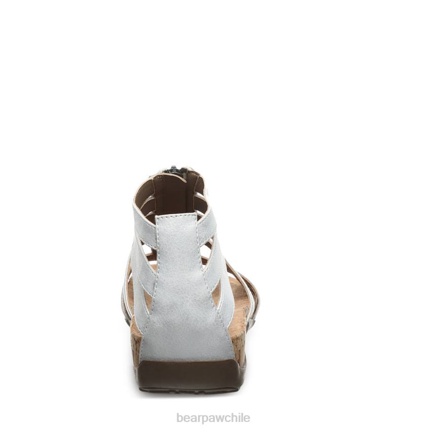 sandalias BEARPAW layla blanco metalizado mujer PD28433
