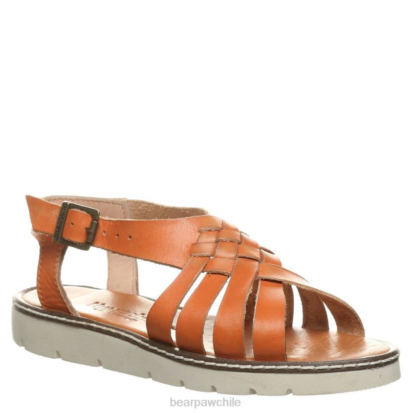 sandalias BEARPAW lea naranja mujer PD28488