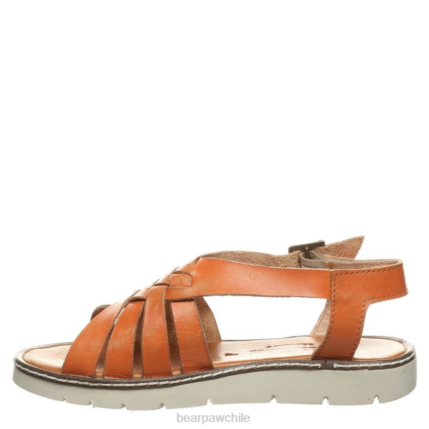 sandalias BEARPAW lea naranja mujer PD28488