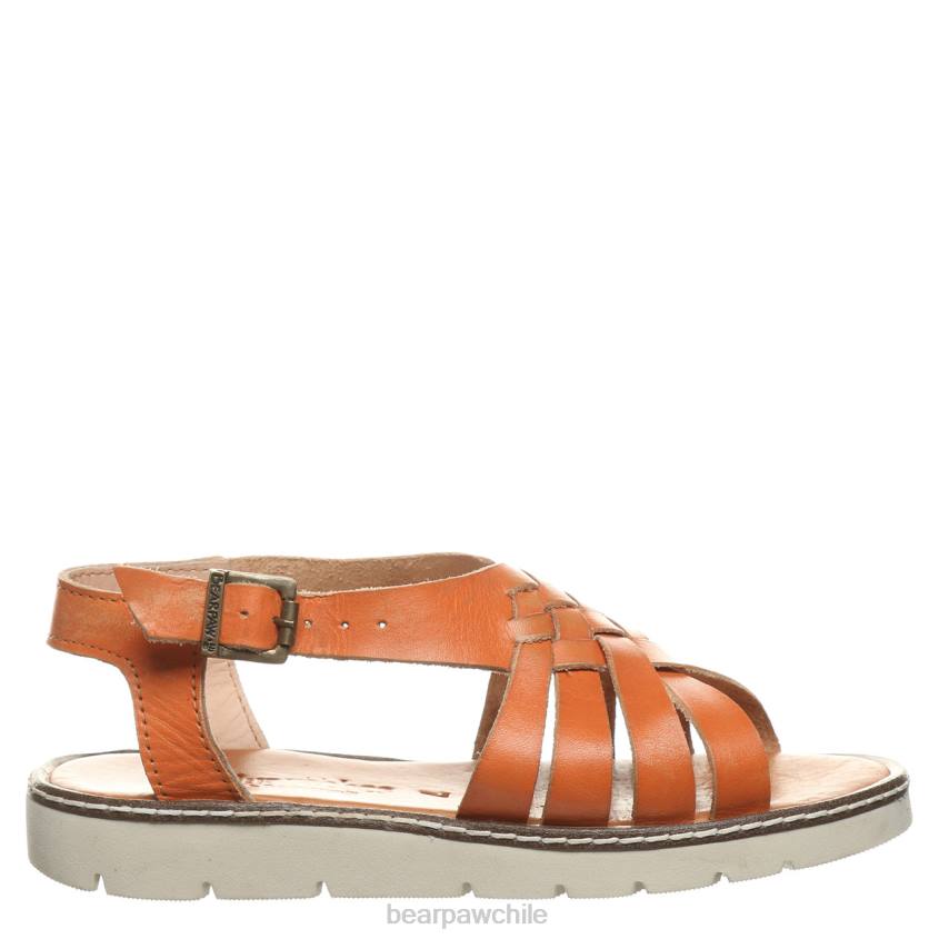 sandalias BEARPAW lea naranja mujer PD28488