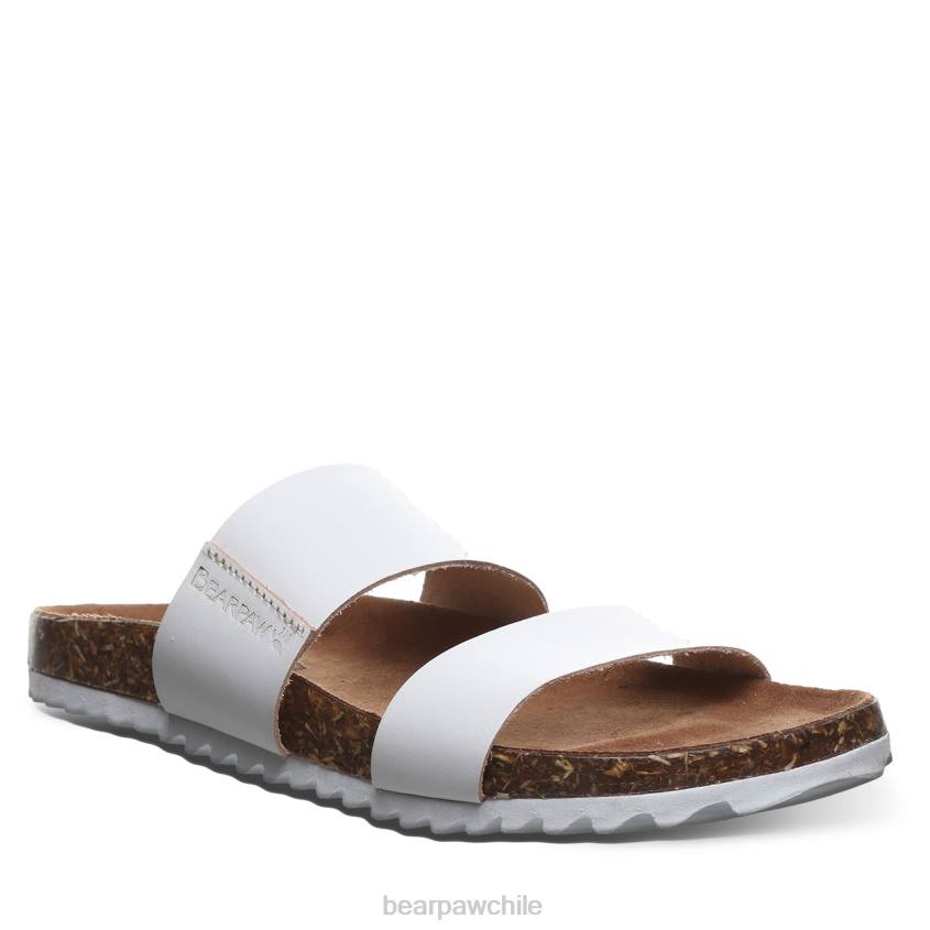 sandalias BEARPAW marlette blanco mujer PD28366