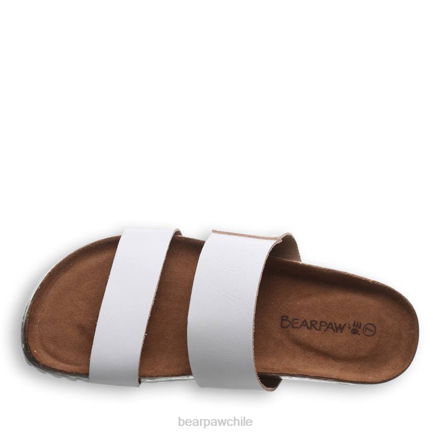 sandalias BEARPAW marlette blanco mujer PD28366