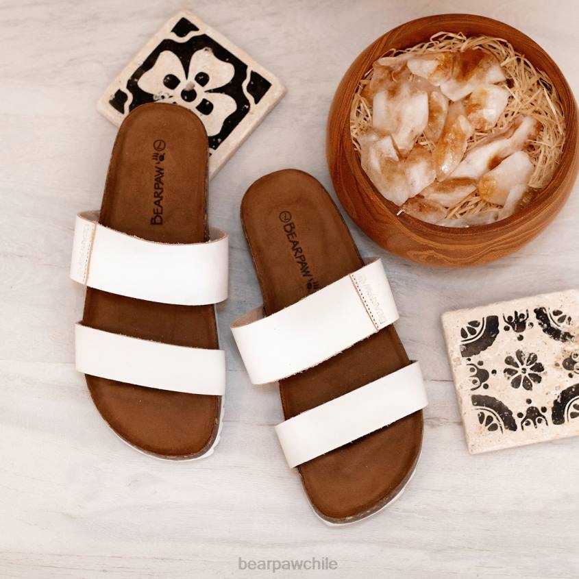 sandalias BEARPAW marlette blanco mujer PD28366