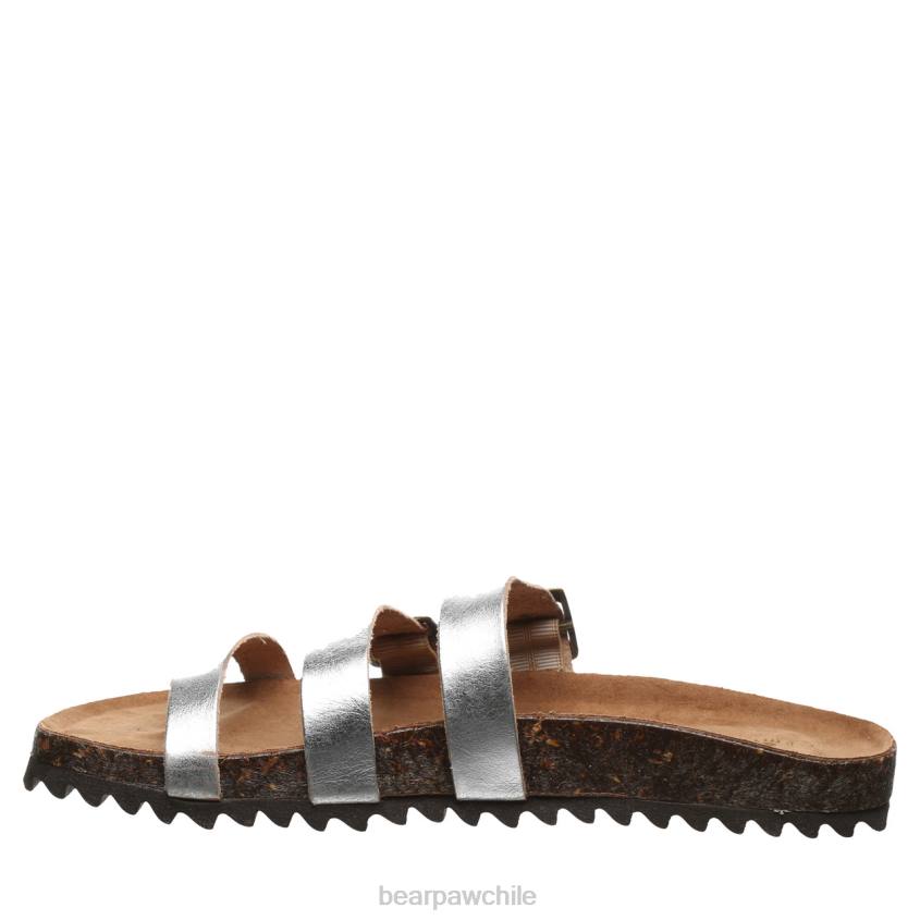 sandalias BEARPAW mercedes plata mujer PD28453