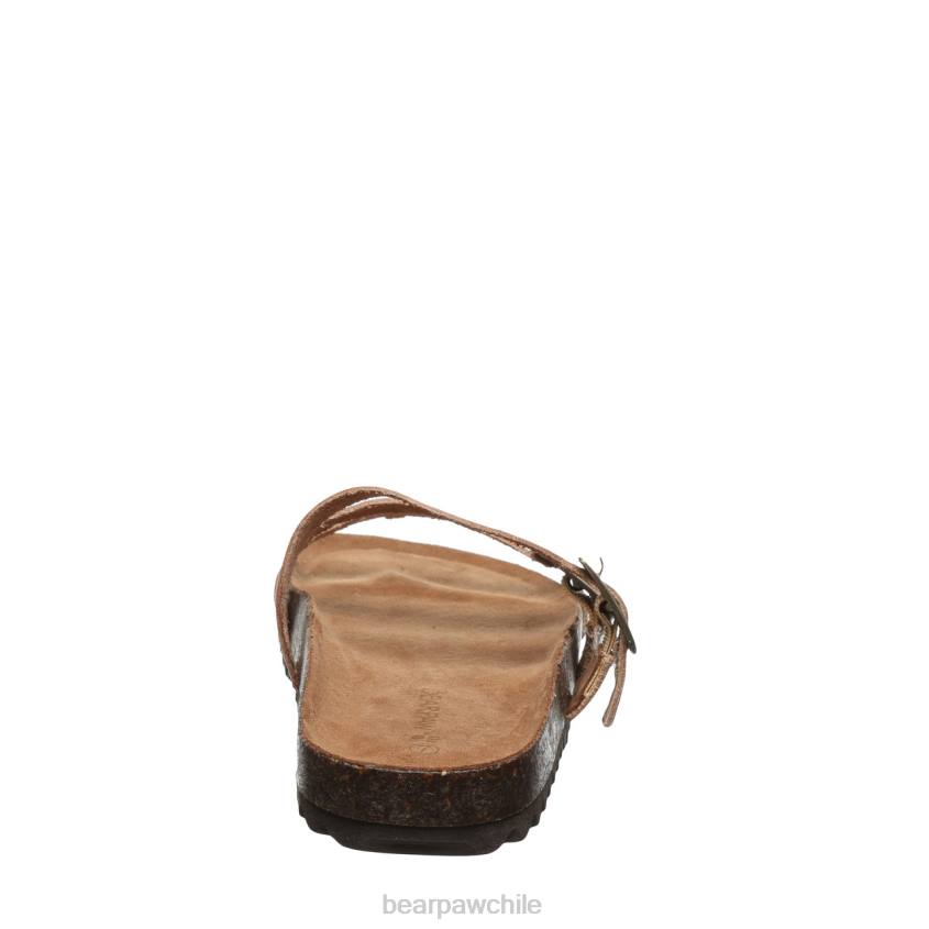 sandalias BEARPAW mercedes plata mujer PD28453