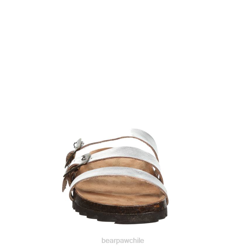 sandalias BEARPAW mercedes plata mujer PD28453