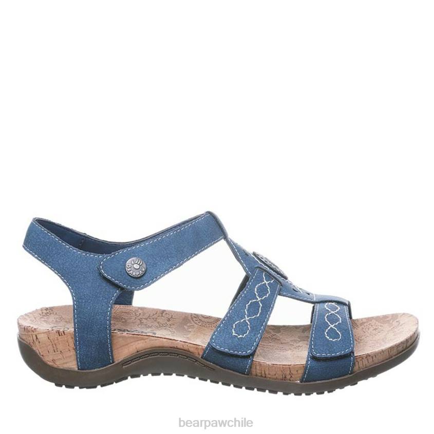 sandalias BEARPAW ridleyii azul mujer PD28408