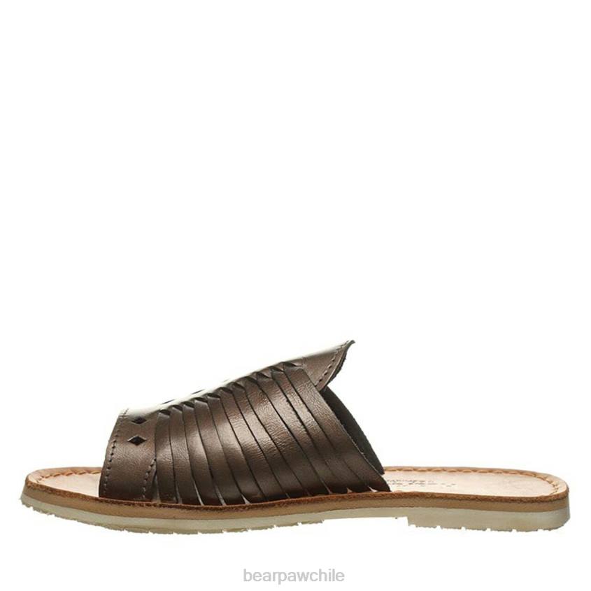sandalias BEARPAW rosa bronce mujer PD28494