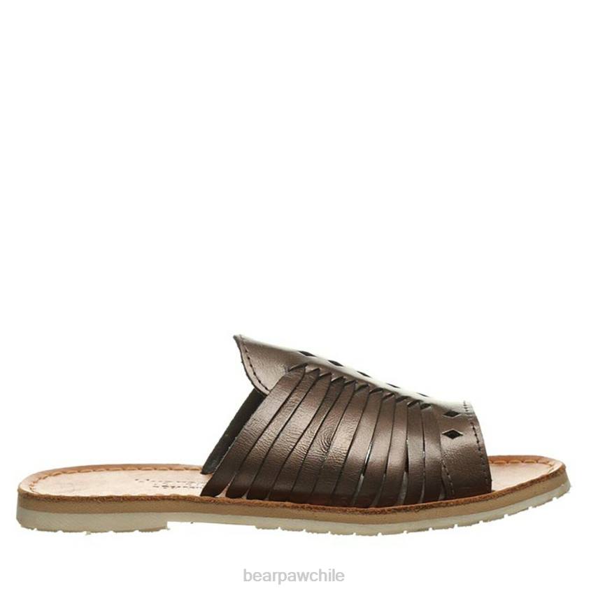 sandalias BEARPAW rosa bronce mujer PD28494