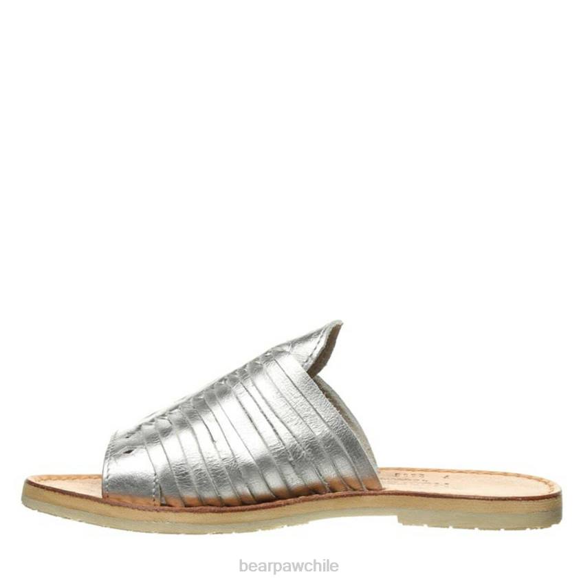 sandalias BEARPAW rosa plata mujer PD28428