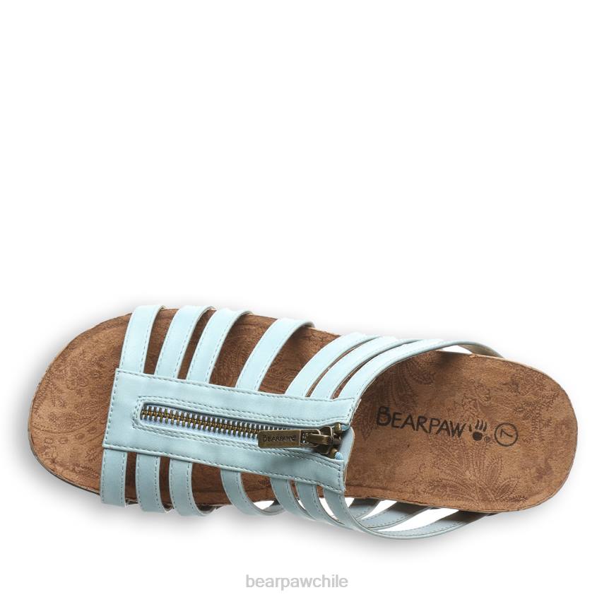 sandalias BEARPAW sabrina azul claro mujer PD28400