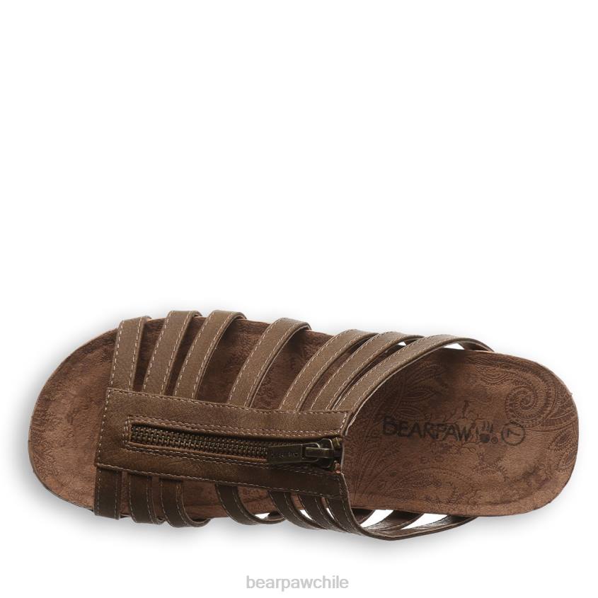 sandalias BEARPAW sabrina marrón mujer PD28361