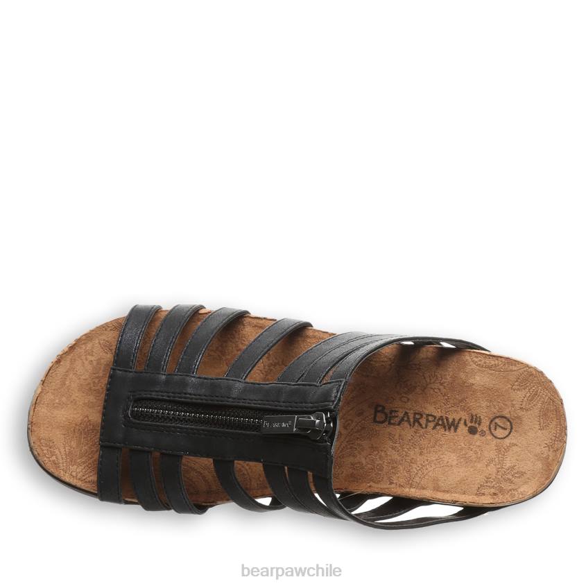 sandalias BEARPAW sabrina negro mujer PD28402