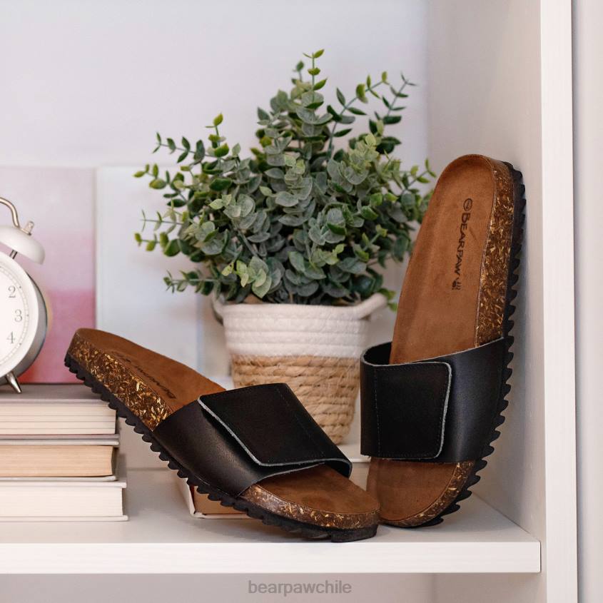 sandalias BEARPAW sibila negro mujer PD28369