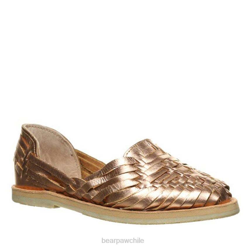sandalias BEARPAW silvia oro rosa mujer PD28423