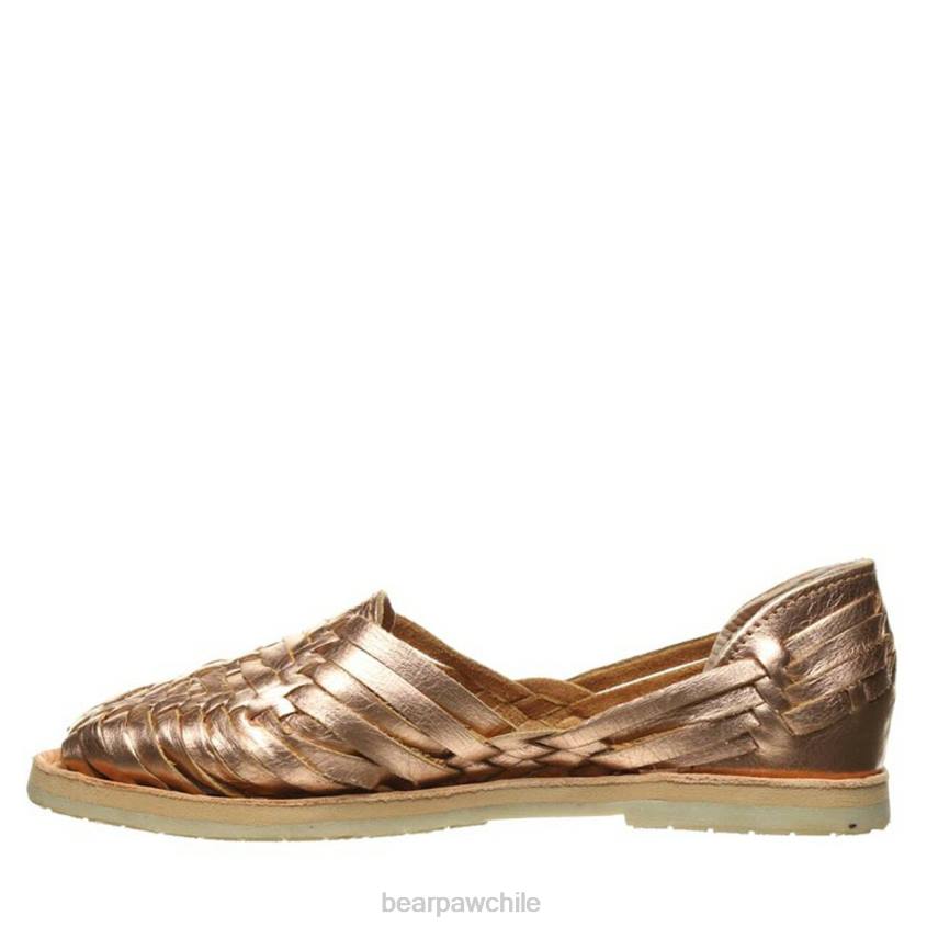 sandalias BEARPAW silvia oro rosa mujer PD28423
