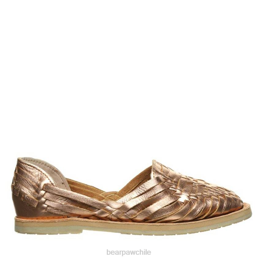 sandalias BEARPAW silvia oro rosa mujer PD28423