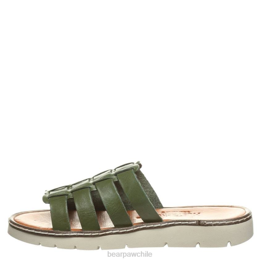sandalias BEARPAW vanessa verde militar mujer PD28482