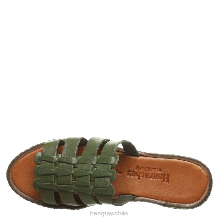 sandalias BEARPAW vanessa verde militar mujer PD28482