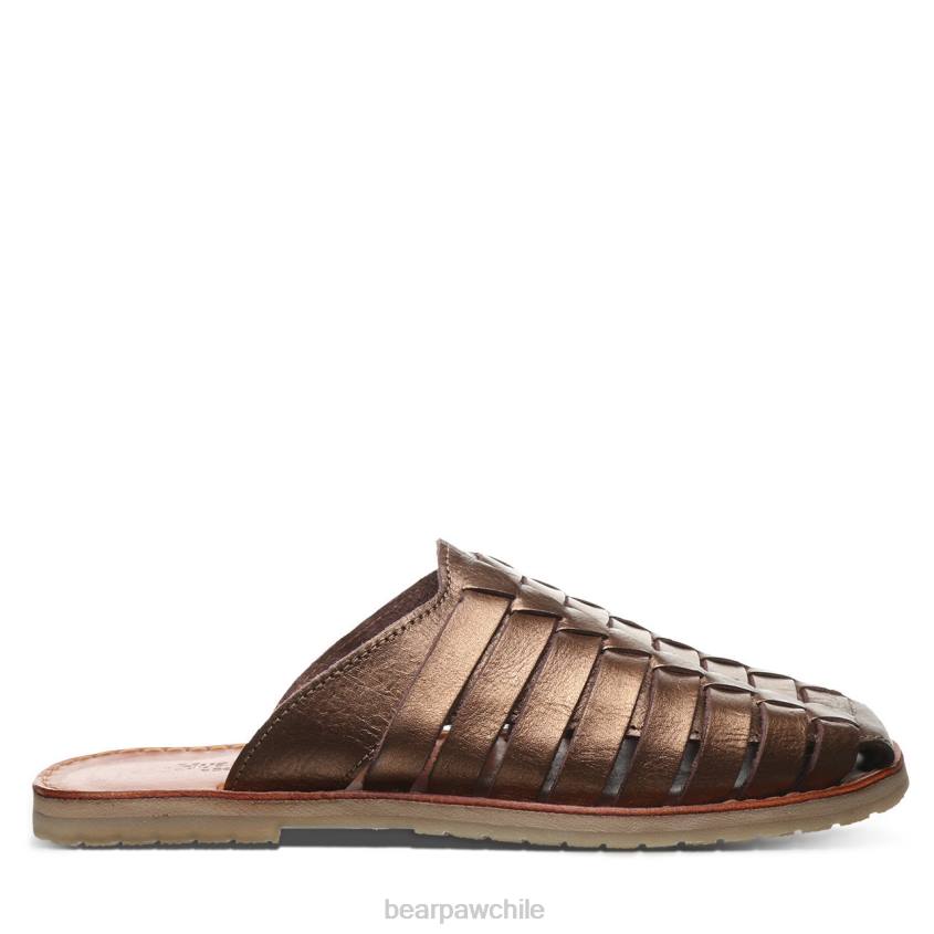 sandalias BEARPAW zelda bronce metálico mujer PD28359