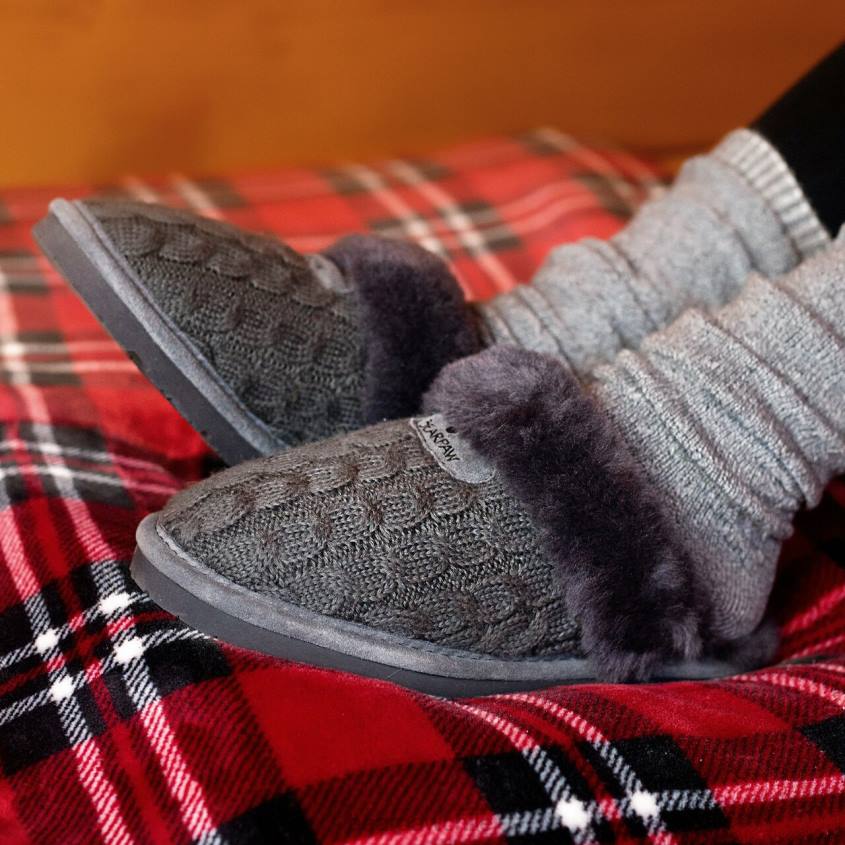 zapatillas BEARPAW effie carbón mujer PD28292