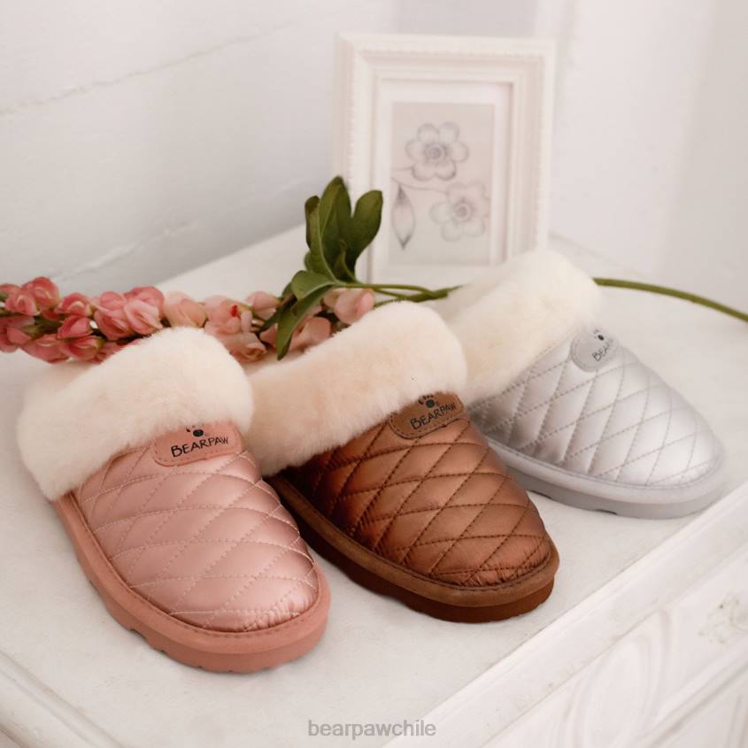 zapatillas BEARPAW effie plata mujer PD28303