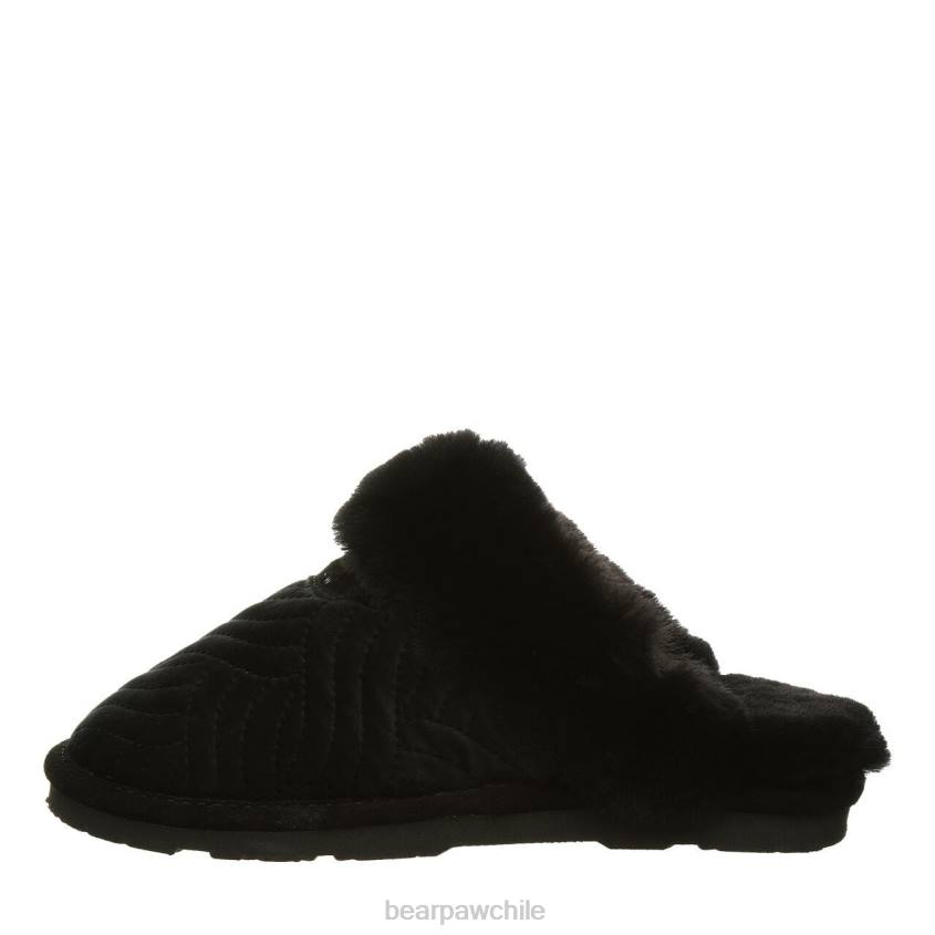 zapatillas BEARPAW effie terciopelo negro mujer PD28310
