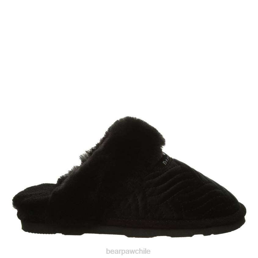 zapatillas BEARPAW effie terciopelo negro mujer PD28310