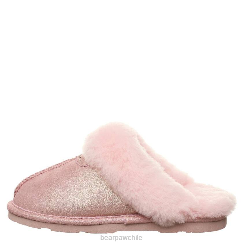 zapatillas BEARPAW loki exótico brillo rosa mujer PD28315