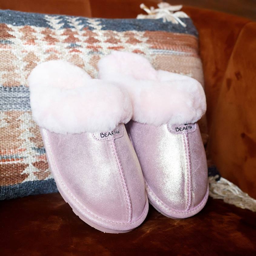 zapatillas BEARPAW loki exótico brillo rosa mujer PD28315