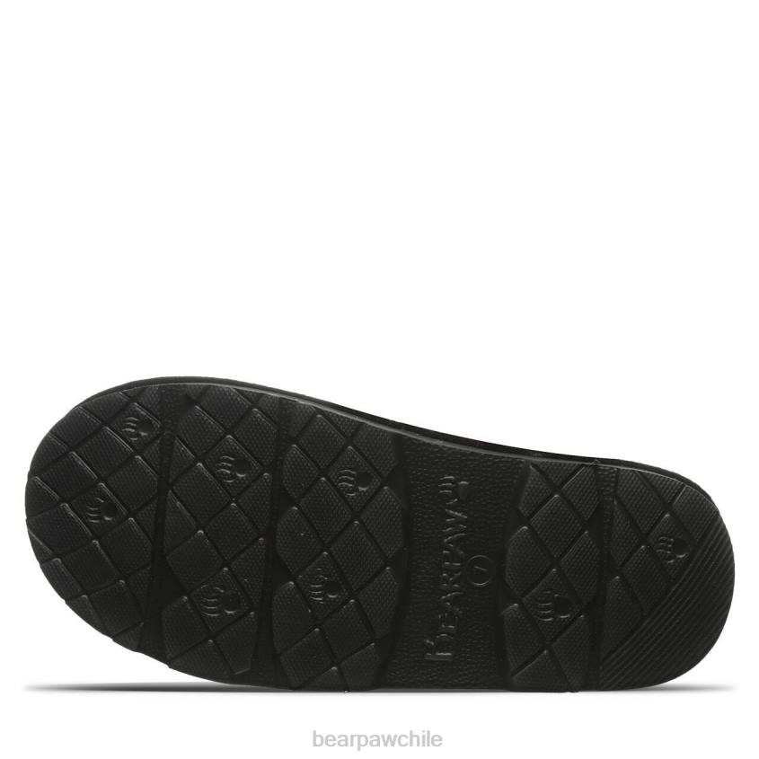 zapatillas BEARPAW loki negro/piel de leopardo mujer PD28304