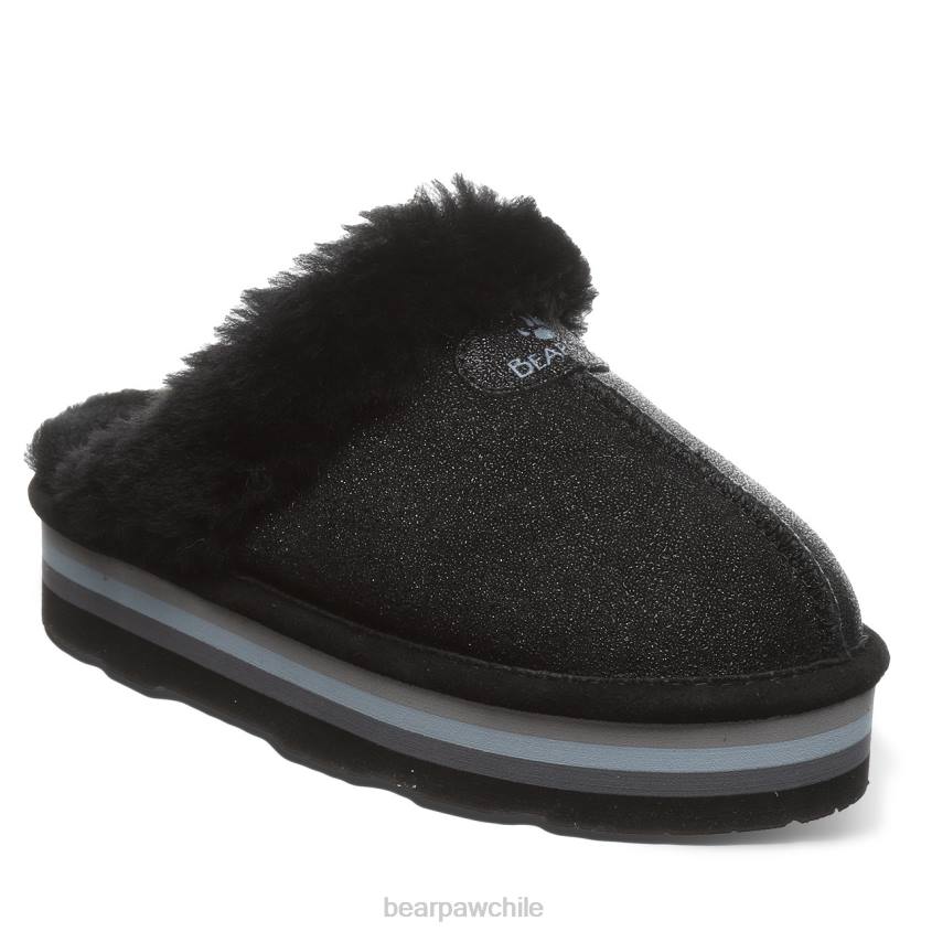 zapatillas BEARPAW retro loki caviar negro mujer PD28320