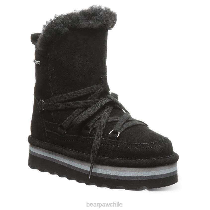 botas BEARPAW retro mondi juvenil negro niños PD28599